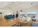 Bright, open-concept living space with marsh views has living and dining areas at 1676 E Ashley Ave, Folly Beach, SC 29439