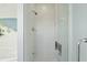 Walk in shower with all tile interior and glass enclosure at 1676 E Ashley Ave, Folly Beach, SC 29439