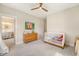 Bright Bedroom with natural light, neutral walls, and a view of the attached bathroom at 1755 Bolden Dr, Mount Pleasant, SC 29466