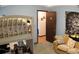 This comfy bedroom features a loft bed, decorative tapestry, and neutral decor that is easy to personalize at 20 Anderson Ave, Charleston, SC 29412
