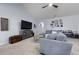 Spacious living room featuring plush carpeting and a comfortable sectional sofa at 218 Wexford Ct, Summerville, SC 29483