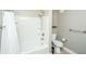Clean and bright bathroom featuring a shower-tub combo and modern fixtures at 2244 Ashley Crossing Drive Dr # 621, Charleston, SC 29414