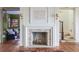 Elegant living room with a fireplace and stylish design at 2407 Atlantic Ave, Sullivans Island, SC 29482