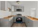 New kitchen with gray cabinets and stainless steel appliances at 3113 Matipan Ave, North Charleston, SC 29405