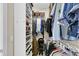 Organized walk-in closet with shelves, rods, and ample storage space at 315 Fish Creek Ct, Summerville, SC 29486