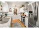 Bright kitchen with stainless appliances, granite countertops, and light backsplash at 3222 Morningdale Dr, Mount Pleasant, SC 29466