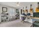 Bright office with guitars hanging on the wall and neutral carpet at 427 W Respite Ln, Summerville, SC 29483