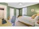 Comfortable bedroom features natural light, a work desk and access to the bathroom and closet at 4709 Marlboro Pl, North Charleston, SC 29405