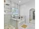 Luxurious bathroom with a soaking tub, walk-in shower, and elegant finishes at 5403 Diston Ct, North Charleston, SC 29420