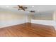 Open bonus room features hardwood floors, and wainscoting at 643 Backfield Rd, Walterboro, SC 29488