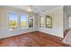 Cozy living room featuring large windows with scenic views of water and the deck at 643 Backfield Rd, Walterboro, SC 29488