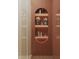 Detailed view of a shower niche with stylish displays of decorative items at 8 Homel Pl, Charleston, SC 29403