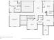 Detailed floor plan showcasing the layout of the second floor of the home, including bedrooms, bathrooms, and loft space at 8781 Laurel Grove Ln, North Charleston, SC 29420