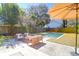 Inviting backyard oasis featuring a pool, patio, and comfortable outdoor seating at 905 Simmons St, Mount Pleasant, SC 29464
