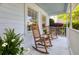 Inviting front porch with rocking chairs and a cozy atmosphere, perfect for enjoying the outdoors at 99 Shadowmoss Pkwy, Charleston, SC 29414