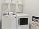 Laundry room featuring a washer and dryer, with storage shelving above for essentials at 1024 Sagegrass St, Summerville, SC 29485