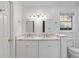 Bright bathroom features double sinks, marble countertops, and modern fixtures at 109 Red Cypress Dr, Goose Creek, SC 29445