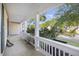 View from the front porch shows the neighborhood and surrounding greenery at 109 Red Cypress Dr, Goose Creek, SC 29445