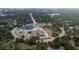 Aerial view of community park featuring a baseball field, playground, and event center at 1142 Camden St, North Charleston, SC 29405