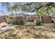 Beautiful backyard with a deck, fire pit, and mature trees creating a peaceful retreat at 1142 Camden St, North Charleston, SC 29405