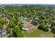 Expansive aerial view showcases the vibrant community, tennis courts, and meticulously maintained gardens at 115 Peachtree St, Charleston, SC 29403