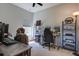 Home office featuring neutral walls, carpet, and large windows for natural light at 117 Camellia Bloom Dr, Moncks Corner, SC 29461