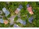 Aerial view showcasing a community with lush greenery, tree-lined streets, and well-maintained homes at 1500 Trumpet Vine Ct, Mount Pleasant, SC 29464
