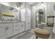 Bathroom featuring double vanity, modern finishes, and a decorative rug at 1500 Trumpet Vine Ct, Mount Pleasant, SC 29464