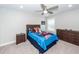 Bedroom features a ceiling fan, a bed with colorful Spiderman themed bedding and dresser at 158 Boots Branch Rd, Summerville, SC 29485