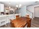 Open-concept dining room and kitchen offers natural light and spacious living at 158 Boots Branch Rd, Summerville, SC 29485