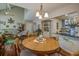 Cozy dining area adjacent to the kitchen with views of the living space at 160 High Hammock Villas, Seabrook Island, SC 29455