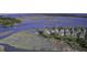 Aerial view features waterfront property with docks and picturesque coastal landscape at 1637 Folly Creek Way # E-12, Charleston, SC 29412
