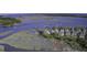 Aerial view features waterfront property with docks and picturesque coastal landscape at 1637 Folly Creek Way # E-12, Charleston, SC 29412