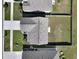An aerial view capturing the roof, driveway, and fenced backyard, highlighting the property layout at 183 Greenwich Dr, Summerville, SC 29486