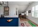 Entertain in this well-lit game room featuring a pool table, cue rack, and a comfortable workspace at 1905 Lone Oak Pt, Mount Pleasant, SC 29466
