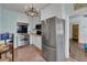Modern kitchen with stainless steel appliances, white cabinets, and stainless steel refrigerator at 197 Coming St, Charleston, SC 29403