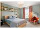 Cozy bedroom with a stylish bed, wood furnishings, and ample natural light at 206 Red Bluff St, Summerville, SC 29483