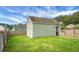 Backyard shed with siding and a door, providing storage space for tools at 209 Killarney Trl, Moncks Corner, SC 29461
