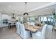 Open concept dining room flowing into the living room with a light, airy feel at 2282 Braided Ln, Mount Pleasant, SC 29466
