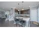 Modern kitchen with a central island, stainless steel appliances, and stylish finishes at 2302 Hamlin Sound Cir, Mount Pleasant, SC 29466