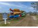 Colorful kayaks available for residents, enhancing the community's recreational offerings by the Stono River at 2668 Private Lefler Dr, Johns Island, SC 29455