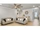Spacious living room with modern finishes, hardwood floors, and an open layout at 2889 Backman St, Mount Pleasant, SC 29466