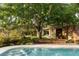 Sparkling pool amidst manicured landscape and brick accents at 333 W Confederate Cir, Charleston, SC 29407