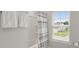 Bathroom showcasing a shower with a striped curtain and a window providing natural light at 3438 Great Egret Dr, Johns Island, SC 29455