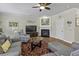 Relaxing living room with hardwood floors, a fireplace, and comfortable seating at 4020 Conant Rd, Mount Pleasant, SC 29466