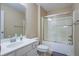 Well-lit bathroom with a shower/tub combo and a single sink vanity at 500 Dolphin Dr, Summerville, SC 29485