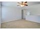 Cozy bonus room with ceiling fan and neutral walls and carpet at 500 Dolphin Dr, Summerville, SC 29485