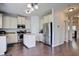 Kitchen with stainless steel appliances, granite countertops, and hardwood floors at 500 Dolphin Dr, Summerville, SC 29485
