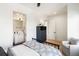 The light-filled bedroom offers access to a modern bathroom and a comfortable seating area for relaxation at 508 Helmsman St, Charleston, SC 29492