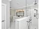 Bright bathroom with marble tiled shower featuring a glass partition and modern fixtures plus a double sink vanity at 521 Yellow Tower Ter, Charleston, SC 29412